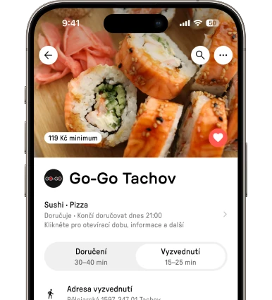 Náhled do mobilní aplikace Reservo Eats